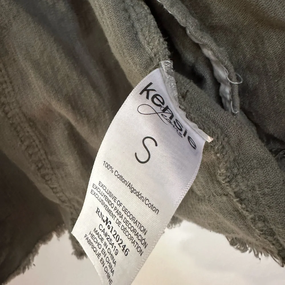 Kensie Olive Corduroy Jacket - Picture 3 of 4